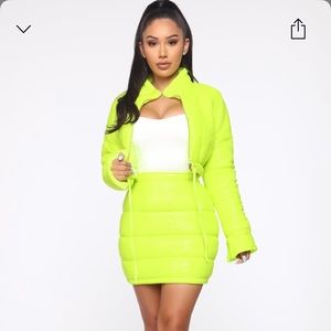 Fashion Nova Coat Set